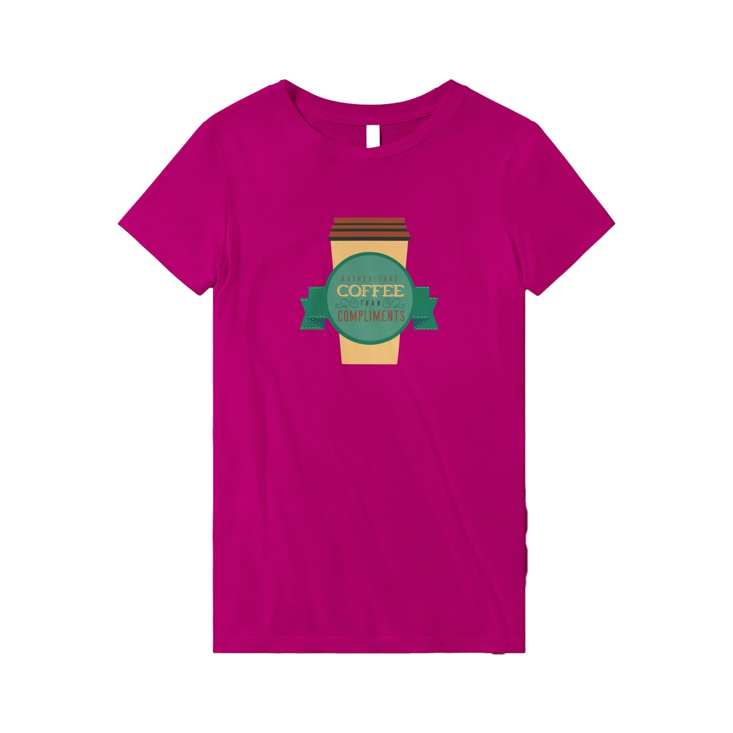 Coffee Over Compliments - Premium Women's Crewneck T-shirt