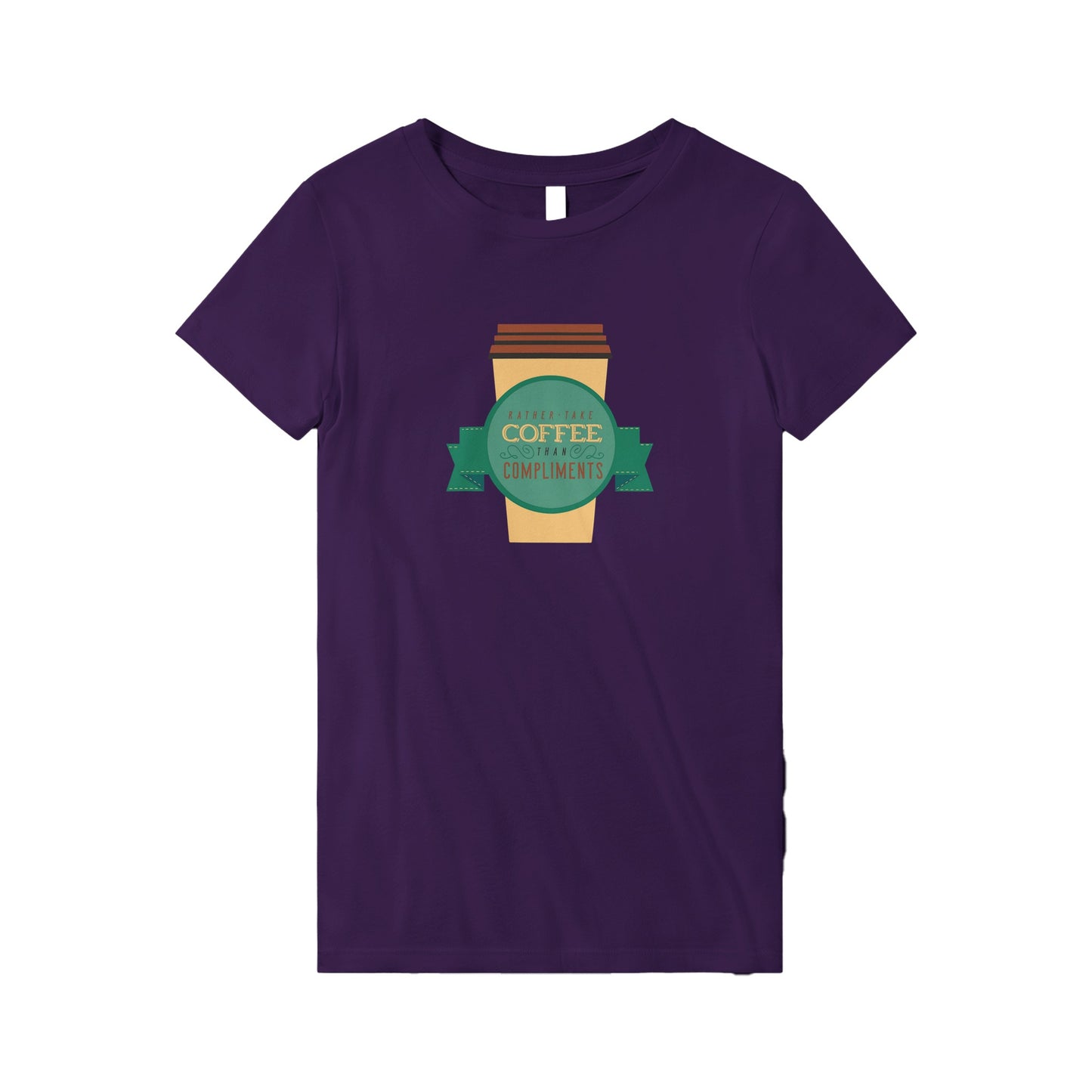 Coffee Over Compliments - Premium Women's Crewneck T-shirt